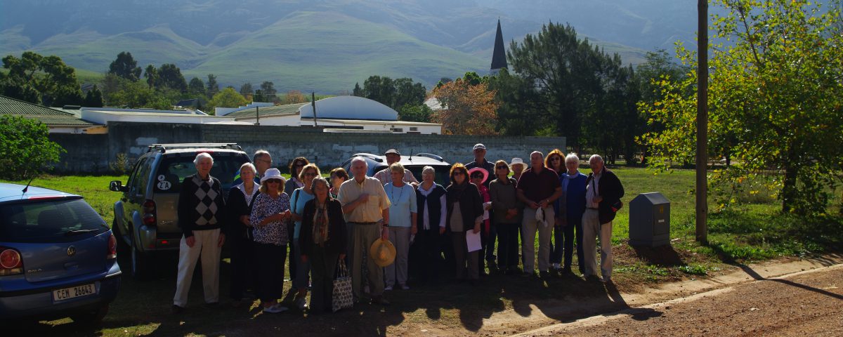 Members on site visit to Greyton 14 May 2018